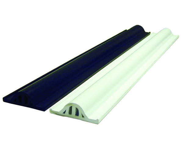 5008 WHITE Premium HD Flat Dock Vinyl Edging, 10ft Strips