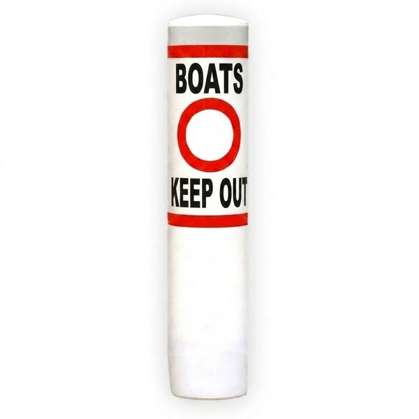 13 x 62 Tough Seal Regulatory Buoys (BOATS KEEP OUT)