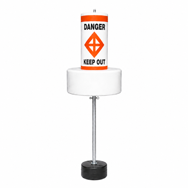 Tough Seal Float Collar Buoys with External Ballast (DANGER KEEP OUT)