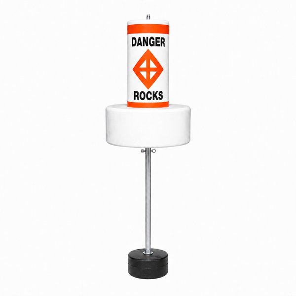 Tough Seal Float Collar Buoys with External Ballast (DANGER ROCKS)
