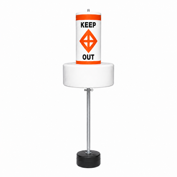 Tough Seal Float Collar Buoys with External Ballast (KEEP OUT)