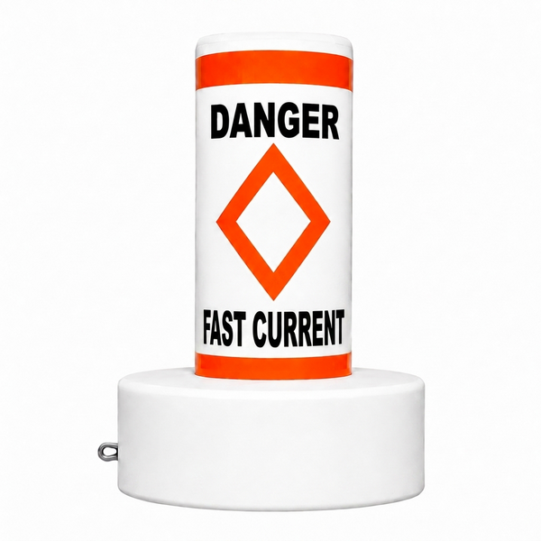 Tough Seal Fast Water Float Collar Buoys (DANGER FAST CURRENT)