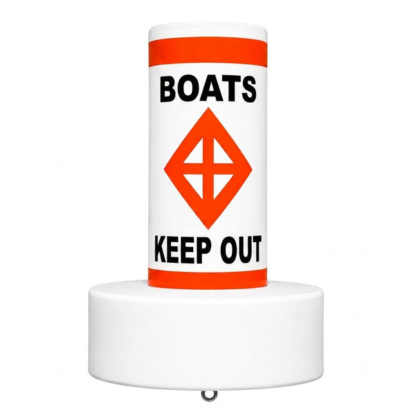 Tough Seal Shallow Water Float Collar Buoys (BOATS KEEP OUT)