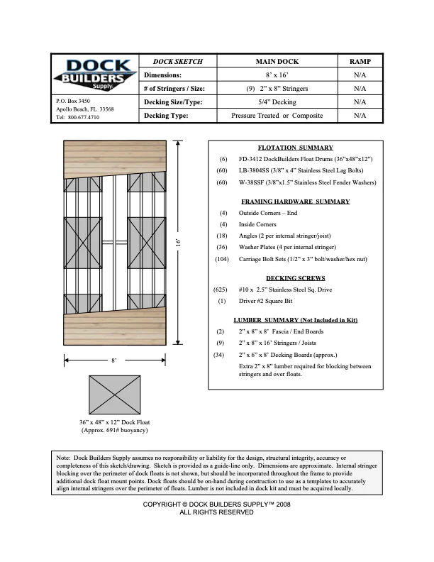 FloatingDock Plans