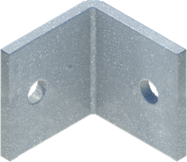 Angle Clip 2.5" x 2.5" w/ Round Holes (For 1/2" Hex Bolt)