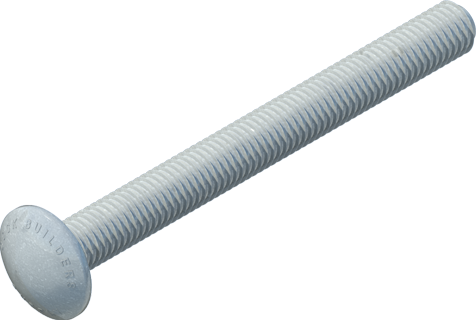 1/2" x 5" Carriage Bolt, Galvanized