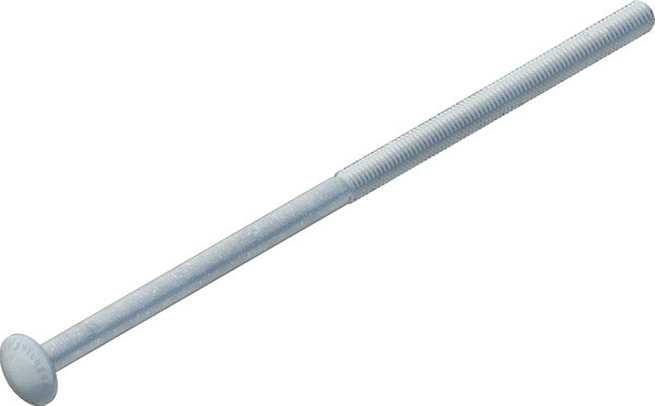 1/2" x 12" Carriage Bolt, Galvanized