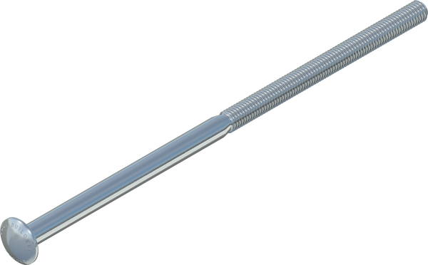 1/2" x 12" Carriage Bolt, Stainless Steel
