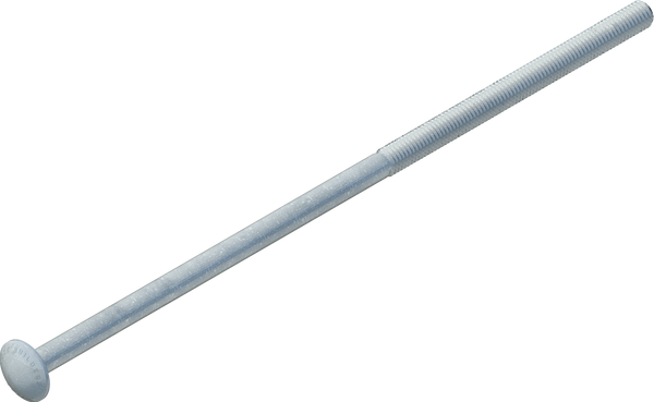1/2" x 14" Carriage Bolt, Galvanized