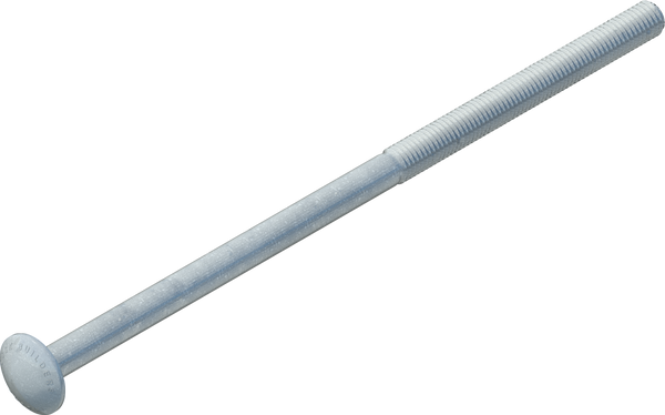 5/8" x 14" Carriage Bolt, Galvanized
