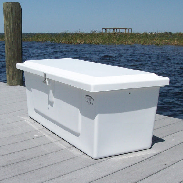 Classic Fiberglass Low Profile Dock Box 48" x 20" x 18"