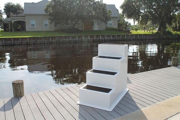Fiberglass Dock Stairs - 4 Steps