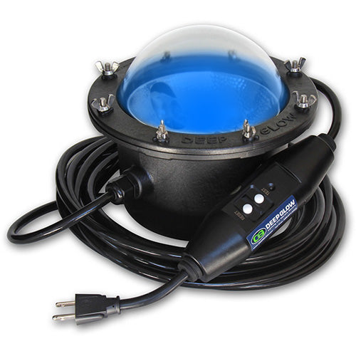 Deep Glow Underwater Dock Light - Blue Bulb with 50' Cord
