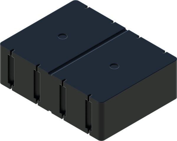 Eagle Double-Flanged 36" x 48" x 16" Wave Attenuator Top Float (Foam-Filled)