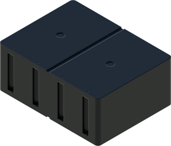 Eagle Double-Flanged 36" x 48" x 20" Wave Attenuator Top Float (Foam-Filled)