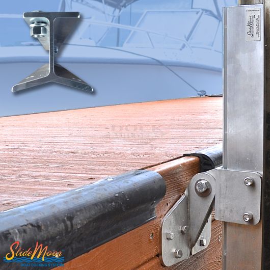 SlideMoor Floating Dock Bracket, 24" Slide, 12' Y-Beam Track