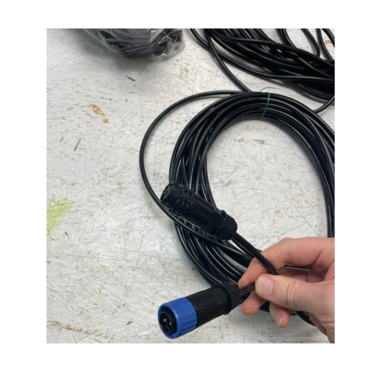 DockMaster Undermount 50 ft Extension Cord with Waterproof Quick Connectors
