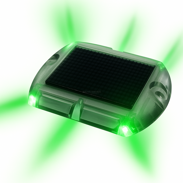 3.5" x 4.5" Rectangular Solar Pathway Light, Green (2 PACK)