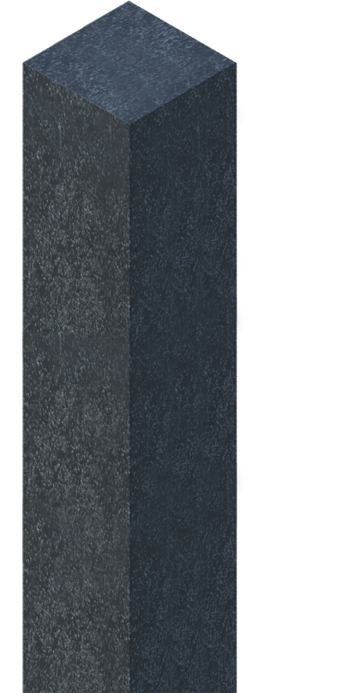 Recycled Plastic Lumber, 4" x 4" x 6' Long, for mounting Flexmaster dock fenders