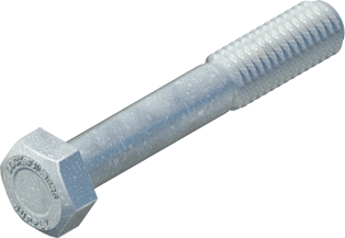 1/2" x 3" Hex Bolt, Galvanized