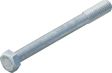 1/2" x 5" Hex Bolt, Galvanized