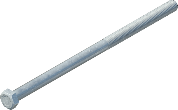 1" x 14" Hex Bolt, Galvanized