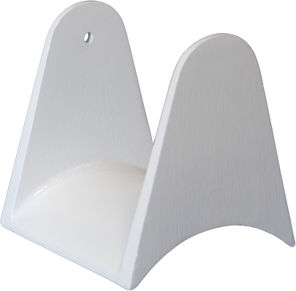 Hose Holder, Powder Coated, White