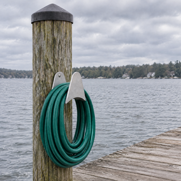 Aluminum Hose Holder for Docks – Marine Grade