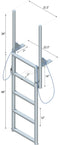 Floating Dock Finger Pier Lift Ladder