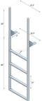 Finger Pier Straight Ladder