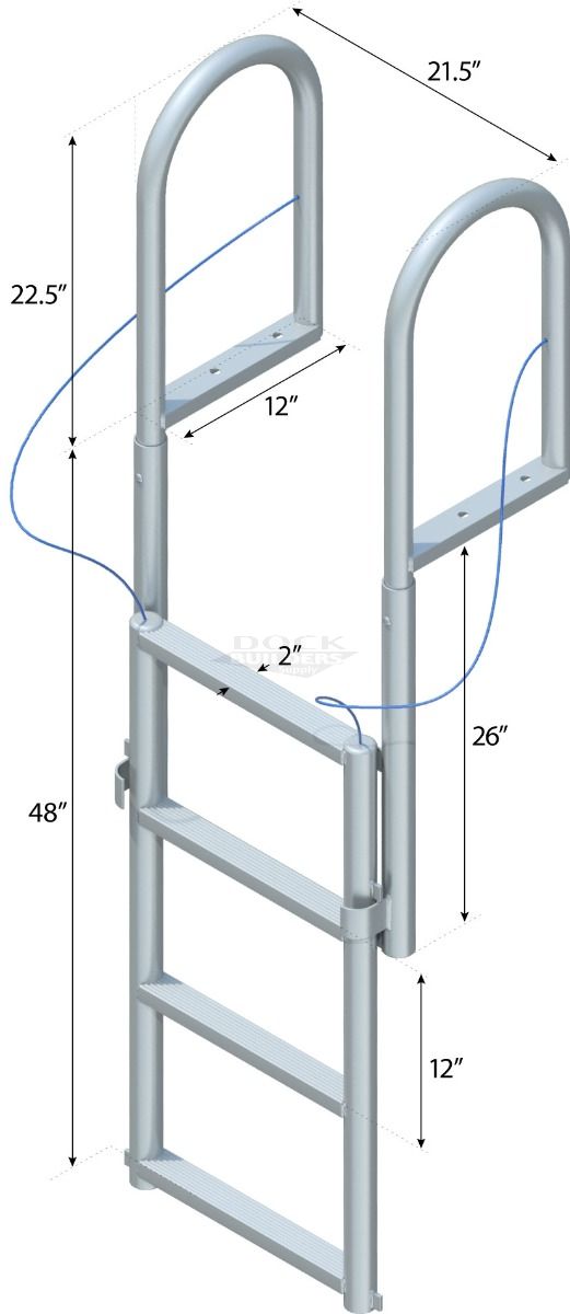4 Step Lift Ladder with 2" Standard Steps