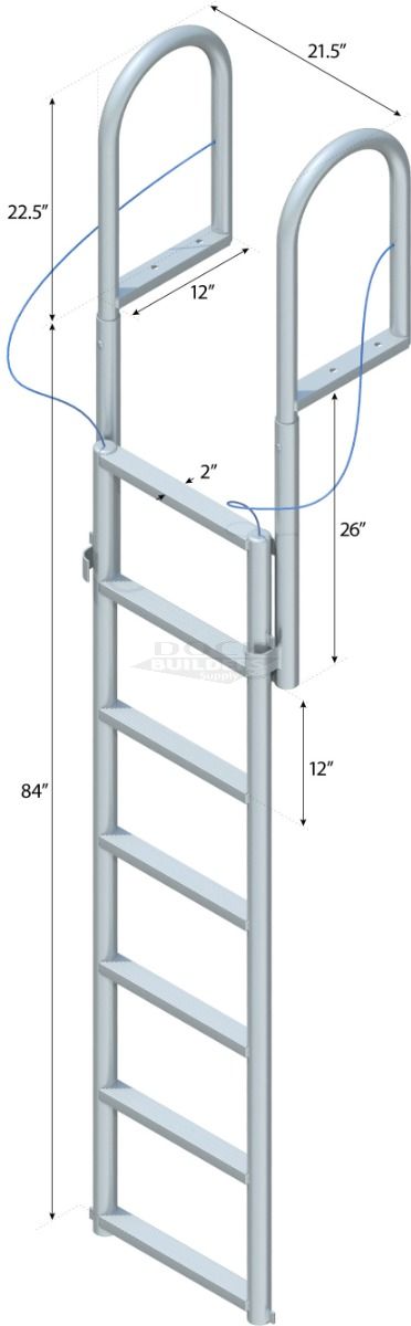 7 Step Lift Ladder with 2" Standard Steps