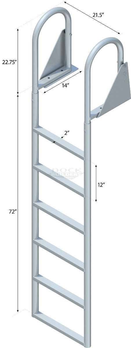 6 Step Swing Ladder with 2" Standard Steps