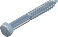 1/2" x 4" Hex Lag Bolt, Stainless Steel
