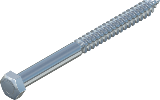 1/2" x 6" Hex Lag Bolt, Stainless Steel