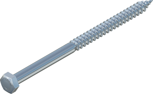 3/8" x 6" Hex Lag Bolt, Stainless Steel