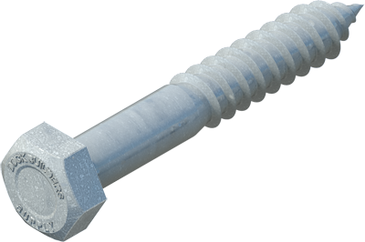 5/8" x 4" Hex Lag Bolt, Galvanized