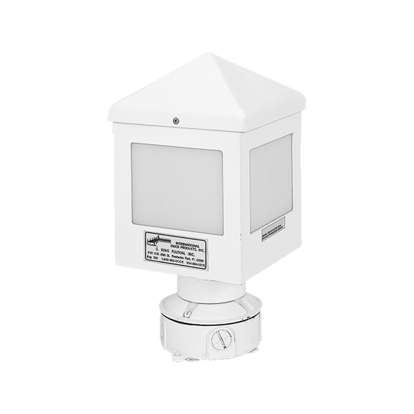 Dockside LED Aluminum Piling Light, 110v, White Finish