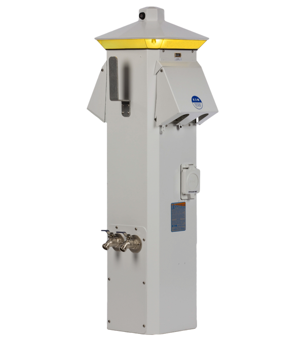 Lighthouse Power Pedestal (Stainless Steel), 50A/30A/50A/30A/20A