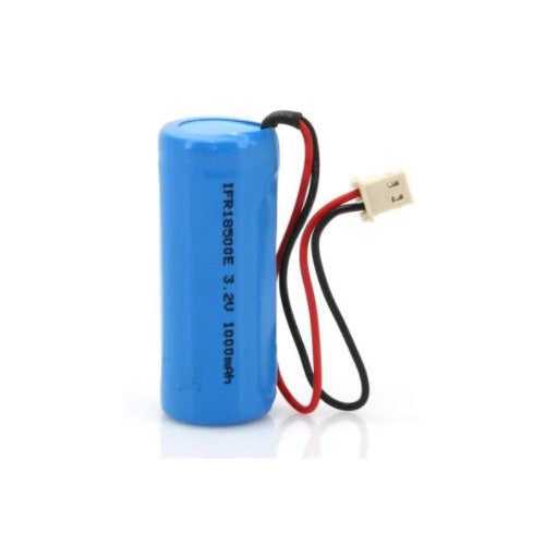 LiFePO4 Solar Rechargeable Battery 1000mA (V1 - Rectangular Tan Connector)