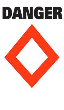 Sur-Mark Buoy Labels (Pair) - "Danger"