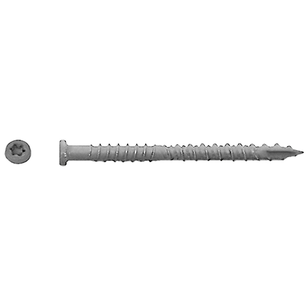 Muro #10 x 2-1/2" Shroomless Composite Deck Screws, Gray Ceramic Coating, T-20 Torx Drive (900 pieces)