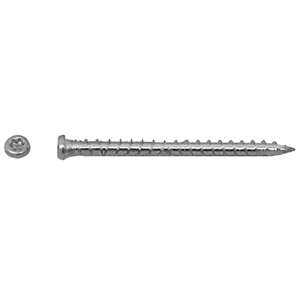 Muro #10 x 3" Shroomless Composite Deck Screws, 305 Stainless, T-20 Torx Drive (900 pieces)