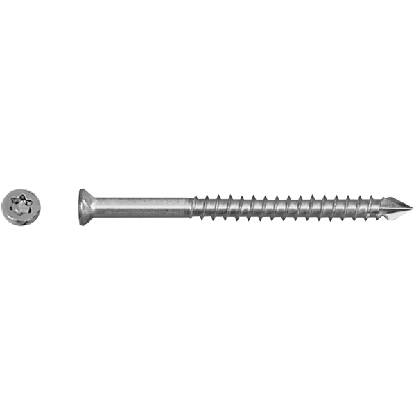 Muro #10 x 3" Exotic Hardwood Deck Screws, 305 Stainless, T-20 Torx Drive (900 pieces)