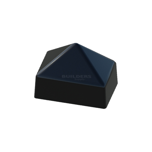 3-1/2" x 5-1/2" Black, Cone, Square, Piling Cap
