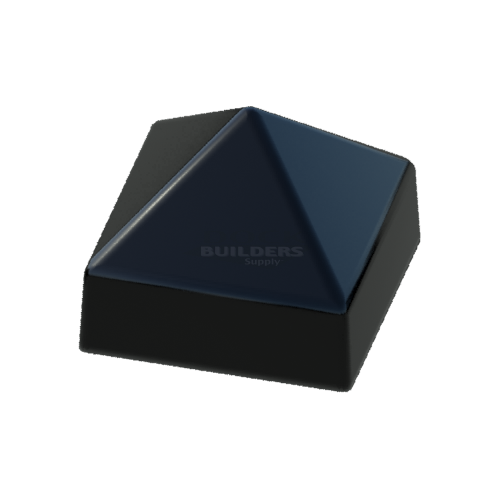 6" x 6" Black, Cone, Square, Piling Cap
