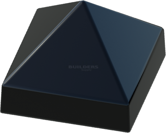 10" x 10" Black, Cone, Square, Piling Cap