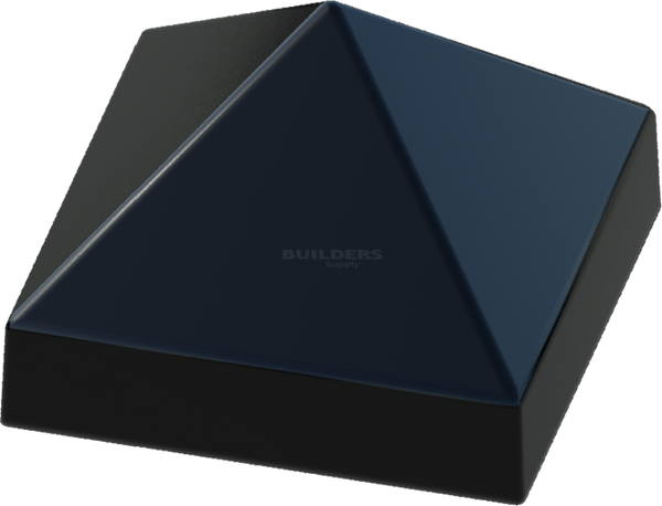 12" x 12" Black, Cone, Square, Piling Cap