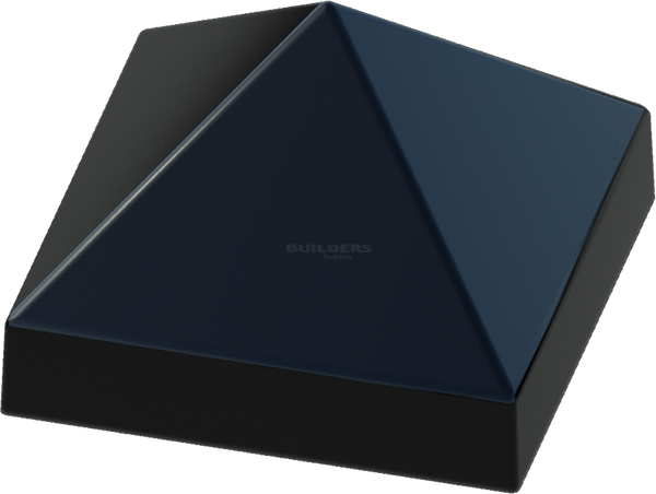 14" x 14" Black, Cone, Square, Piling Cap