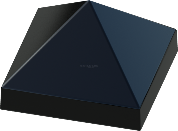 18" x 18" Black, Cone, Square, Piling Cap
